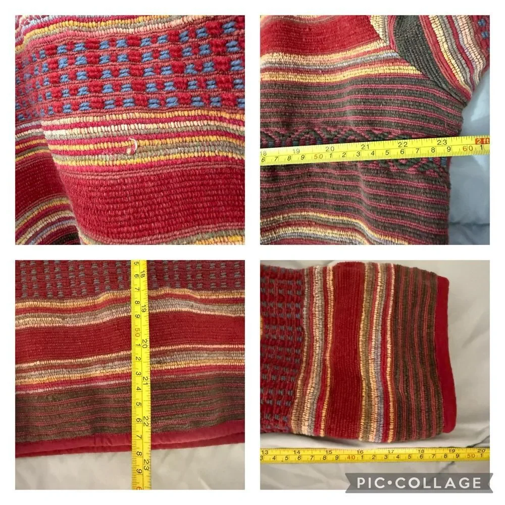 Women's vintage tower hill sports textured blazer‎ jacket western Aztec size 18
